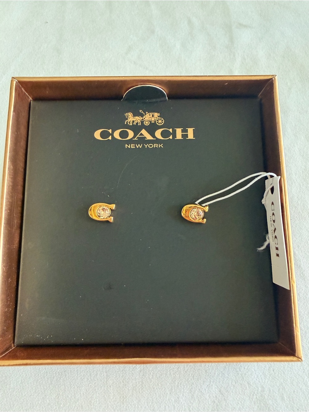 Coach earnings rose gold color, new inbox
